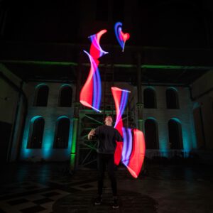 LED-Jonglageshow